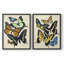 «Collage Butterflies I-Premium», reproduction encadrée prête à accrocher - aucun clou requis - aucun clou requis-171790340-171790343