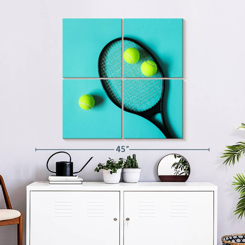 Balles de raquette de tennis, H 32 po x l 32 po