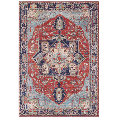 Hamadan Tufted Oriental Red Rug