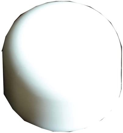 Bouchon de boulon rond en plastique blanc Avalon, paquet de 10
