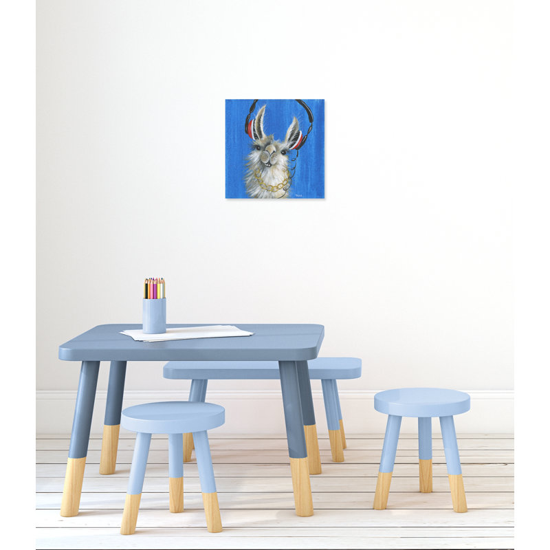 Art sur toile llama, H 16 po x l 16 po x P 1,5 po