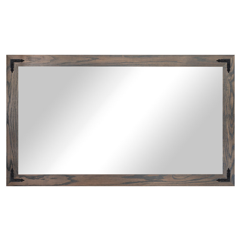 Miroir Gracie Oaks, 52 po x 33 po, Gris carbone
