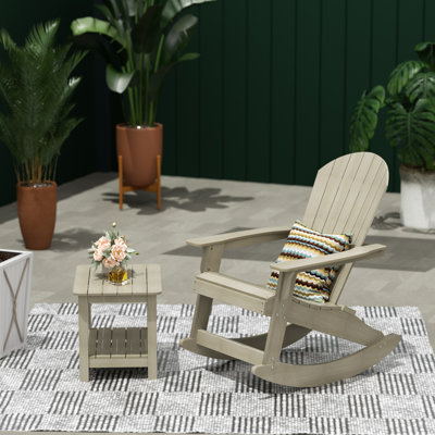 Chaise berçante d'extérieur avec table Arrir