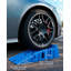 Rampes de service automobile en plastique à profil bas (lot de 2) – Capacité de 5 tonnes (12 000 lb), base antidérapante, inclinaison de 17°, hauteur de levage de 17 cm (6,7 po) pour les vidanges d'huile et l'entretien, bleues