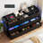 9 Drawer Dresser With Charging Station & LED Light, 61.5" W-563689816