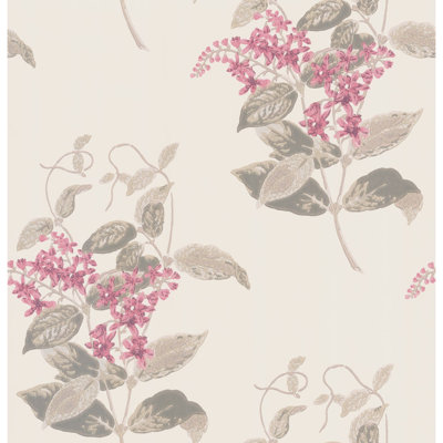 Anthology Madras Violet Floral Wallpaper Roll