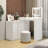 Vanity Desk With Mirror And Lights, Makeup Vanity Table With Flip-Top Tabletop And Storage 7 Drawers, 9 Compartments, 3 Shelves, 3 Color Modes Adjustable Makeup Table For Bedroom-998945005