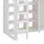 Lit mezzanine avec garde-robe, tablettes de rangement