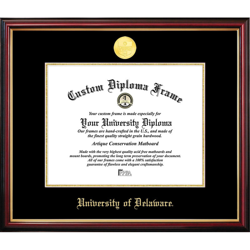 University of Delaware Petite Diploma Frame, 16" W x 12" H, NCAADelaware 