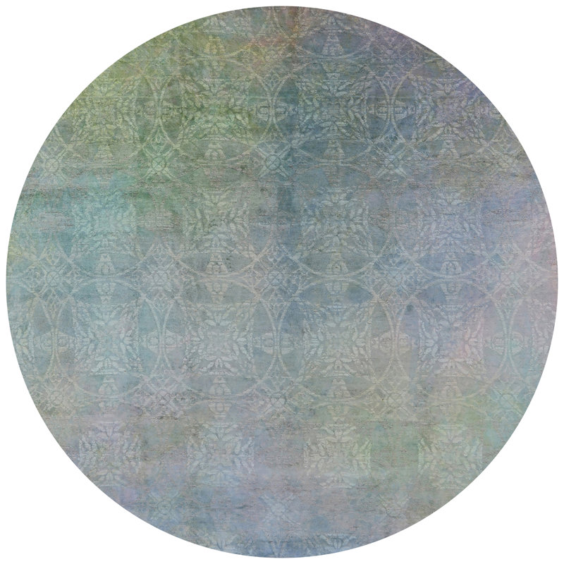Tapis brun clair, Rond 5 pi