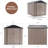 6 ft. W x 6 ft. D Metal Storage Shed