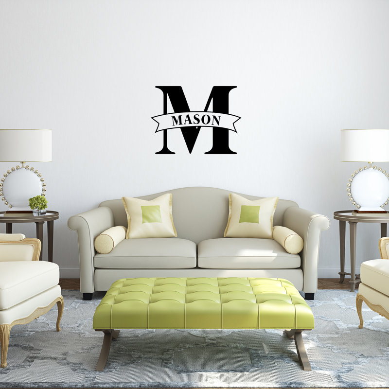 Text & Numbers Wall Decal, Black, Yes