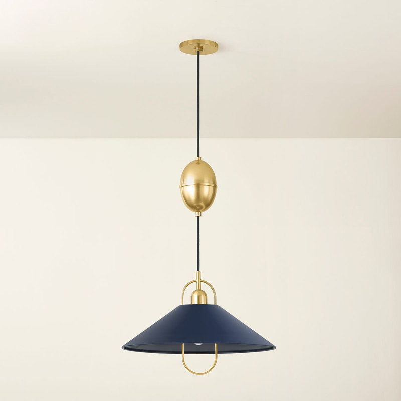 Mariel 1 Light Wall Sconce, Soft Navy