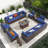 12 - Person Outdoor Seating Group With Cushions-541184559