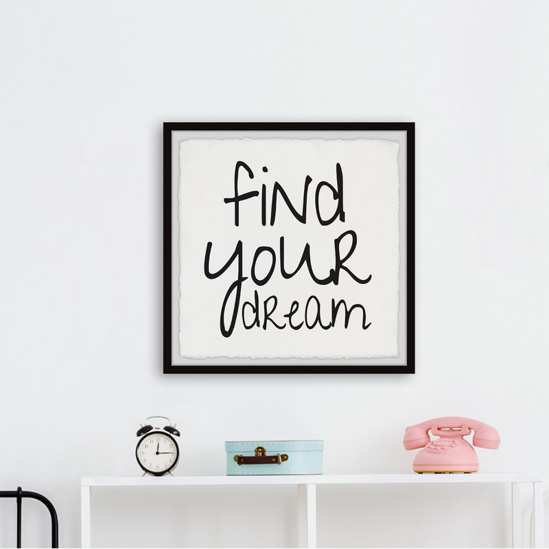 Find Your Dream V - Single Picture Frame Print, 81cm H x 81cm W x 3.81cm D
