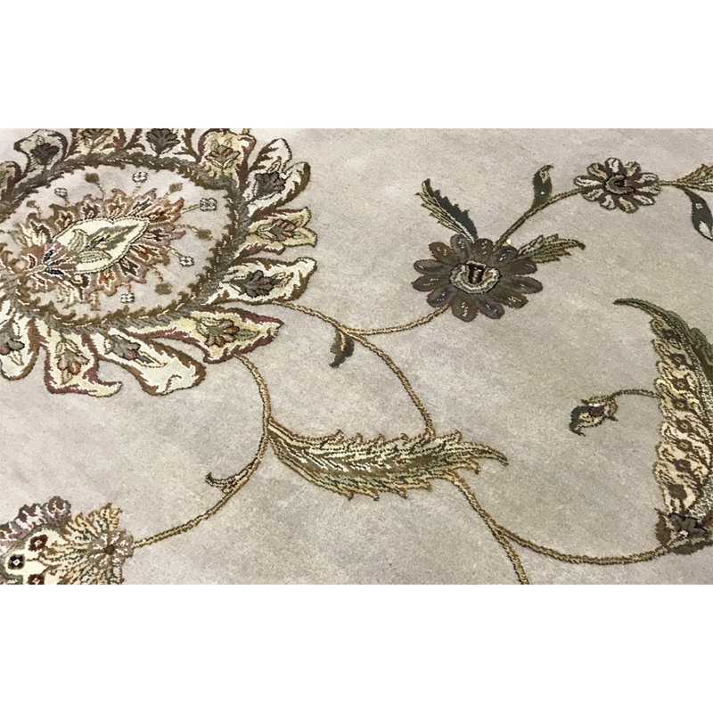 Floral Area Rug in Camel