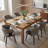 Modern Faux Leather Waterproof Upholstered Dining Chairs Set of 4 with Metal Legs, Mid-Century Kitchen Side Chairs-124571350-124571357