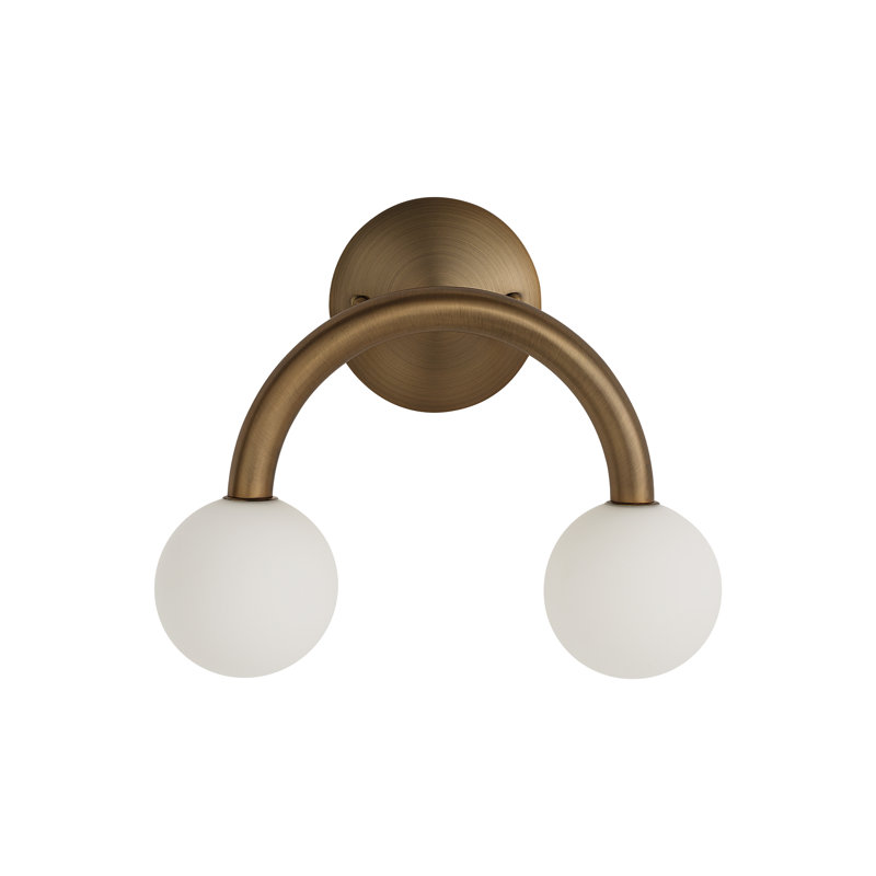 Santi Wall Sconce, Brushed Brass