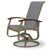 Chaise de patio pivotante Askar