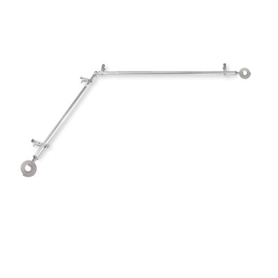 Puneeth Stainless Steel Adjustable Single Curtain Pole