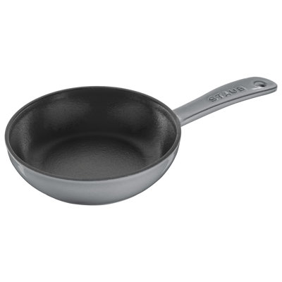 Poêles à frire en fonte 16 cm / 6,5 pouces, gris graphite