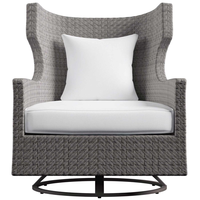 Captiva Outdoor Swivel Lounge Chair, White Linen 6016-000
