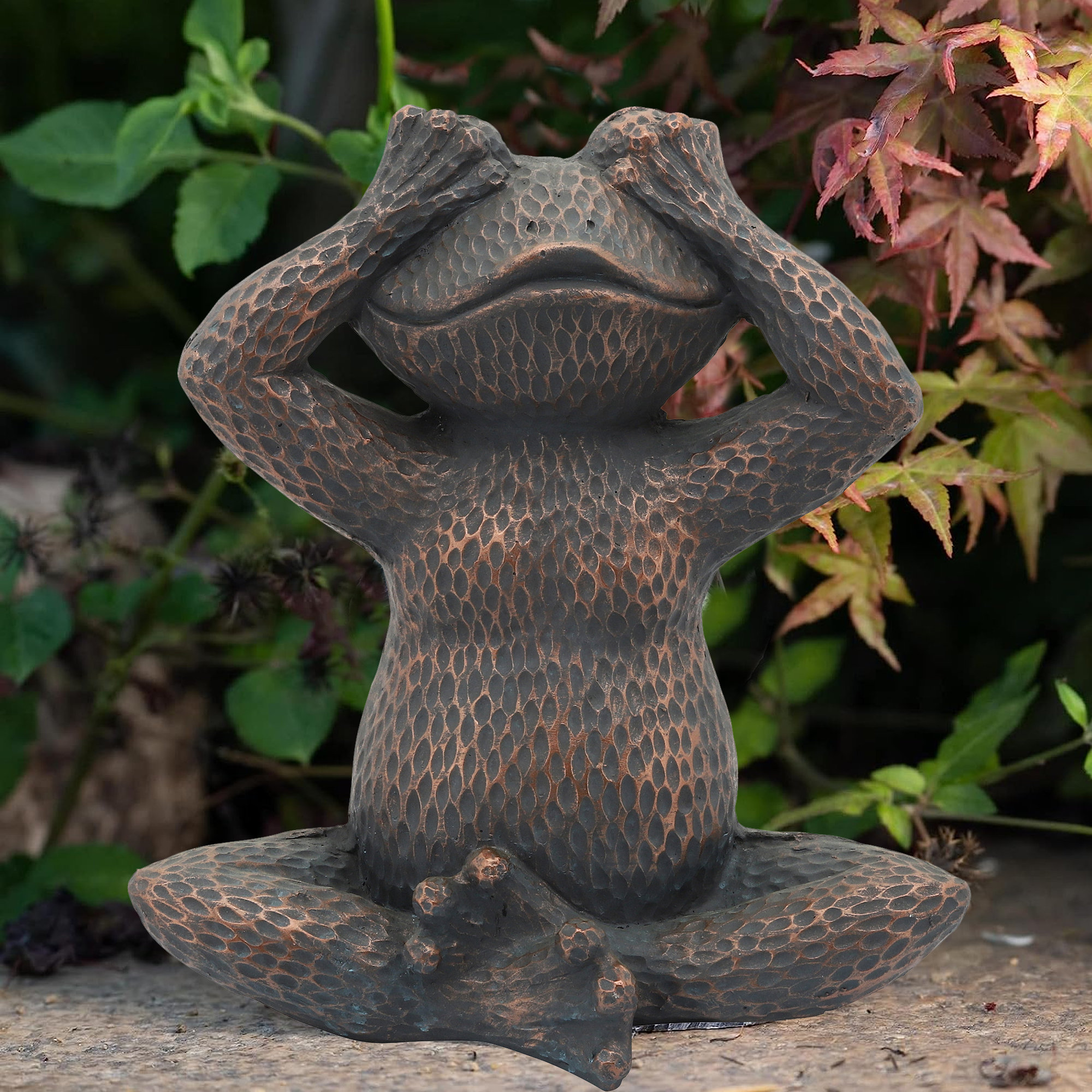Figurine Dé Grenouille En Méditation Statue Dé Grenouille Yoga