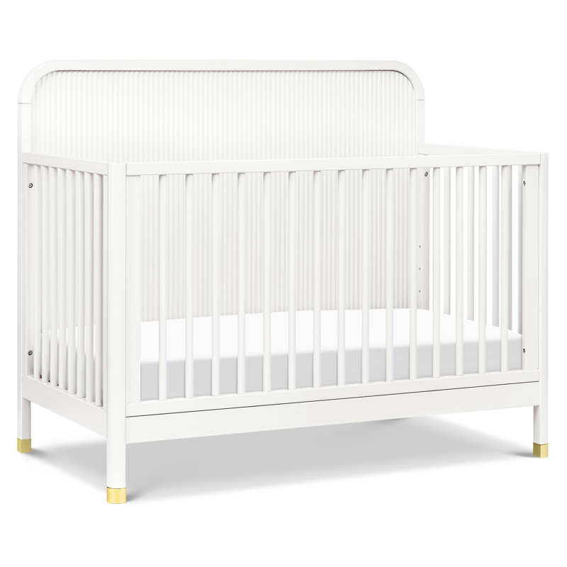 Brimsley Tambour 4-in-1 Convertible Crib, Warm White