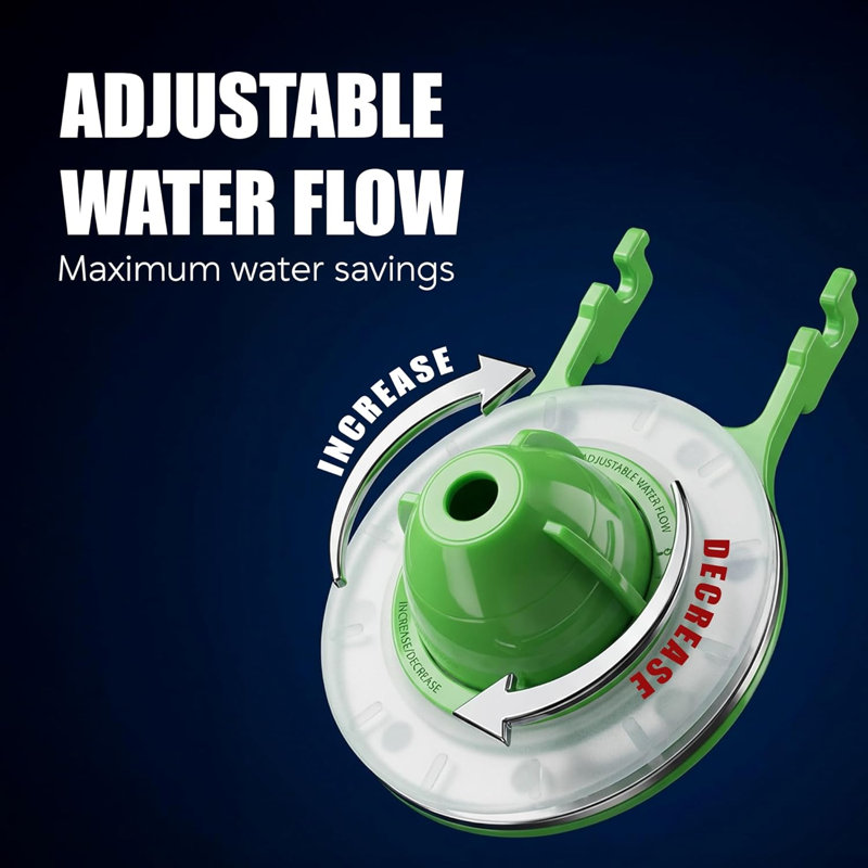 Robinet de remplissage de toilette économiseur d'eau avec clapet anti-siphon réglable de 9 à 13 po avec clapet de 2 pouces