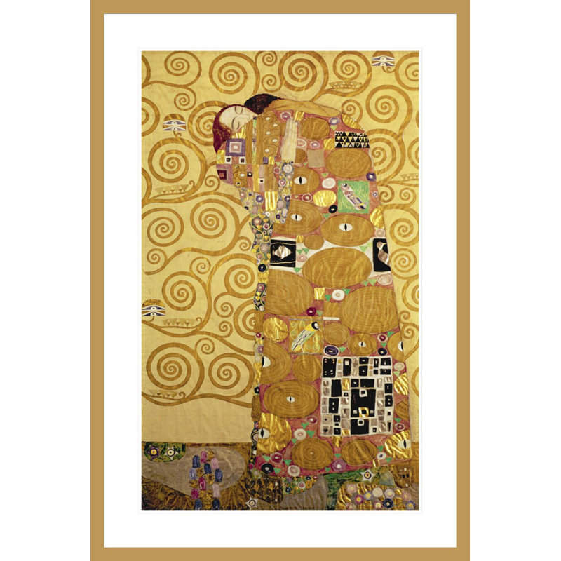 Foulard par Gustav Klimt, impression giclée encadrée, H 41,5 po x l 28,03 po