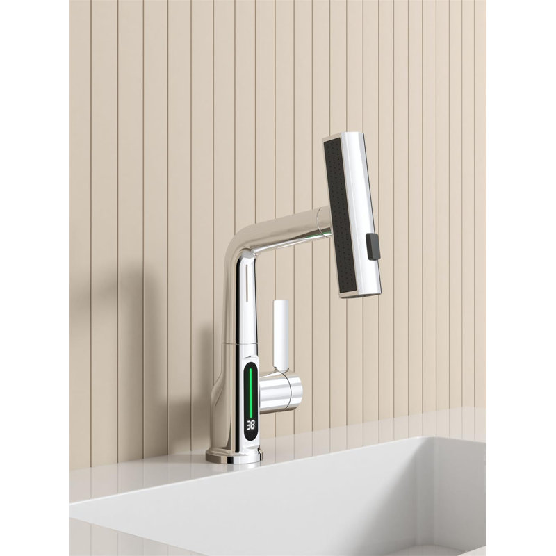 Single-Hole Single-handle Bathroom Faucet, Chrome