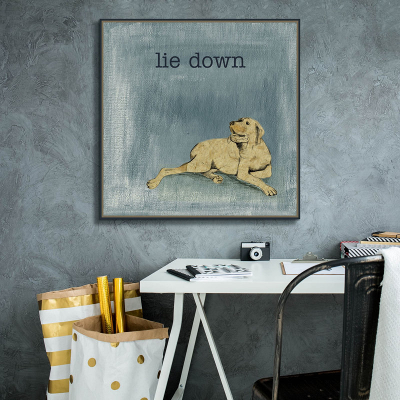  «Lie Down» par Alicia Ludwig, art mural sur toile, H 26 po x l 26 po