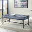Banc rembourré gris Brantley