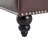 63" Chesterfield PU Leather Sleeper Sofa with Tufted Rolled Arms & Nailhead Trim-1508240751