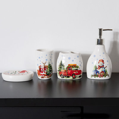 4 Pieces Bathroom Accessories Complete Set