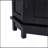 Black Bathroom Cabinet Triangle Corner Storage Cabinet With Adjustable Shelf Modern Style MDF Board-1505530574