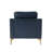 Turner 33.5" Wide Upholstered Square Arm Armchair with Metal Legs-97673794