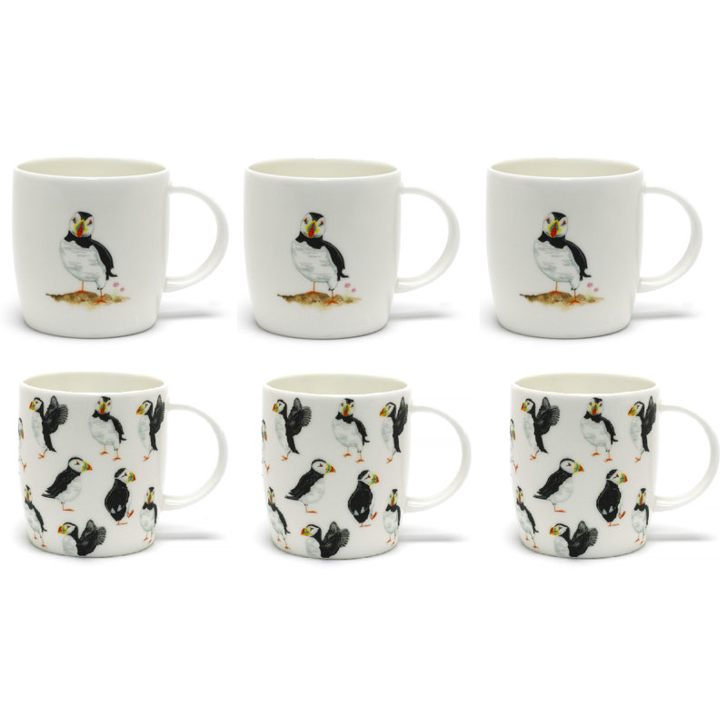 Ensemble de 6 tasses à café en porcelaine tendre Sophie