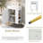 21.6 Single Bathroom Vanity with Sink in White