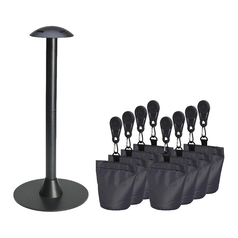 Support Pole and 8 Piece Sandbag Set
