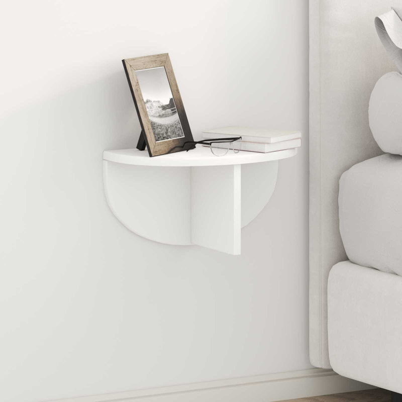Floating Shelf, 19cm H x 38cm W x 19cm D, White