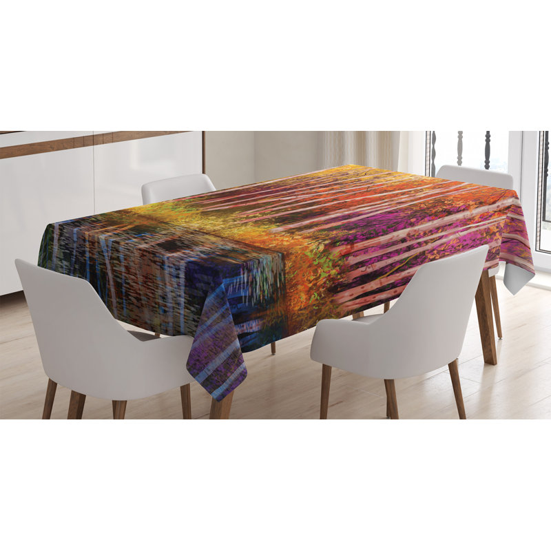 Flower Tablecloth, 70" L x 52" W