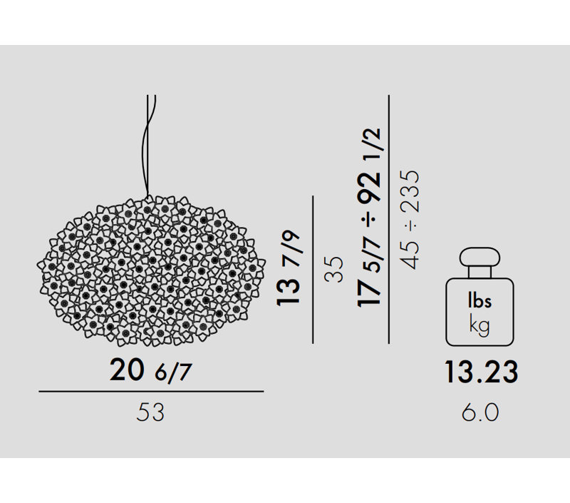 Bloom LED Pendant, Medium, White