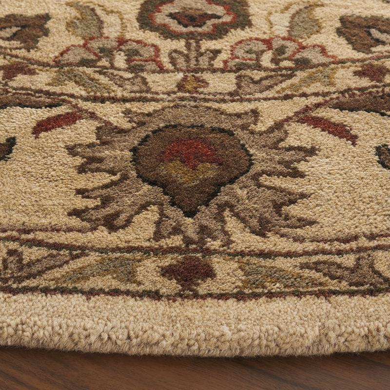 Dunbar Hand Tufted Wool Oriental Rug, Round 6'