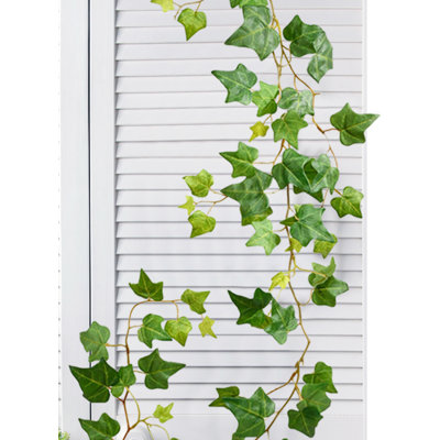 Primrue 12 Artificial Ivy Garland. Fake Ivy Vines With Green Leaves, Faux Hanging Plants Realistic Greenery For Bedroom Wall Decor, Use As Home Decoration