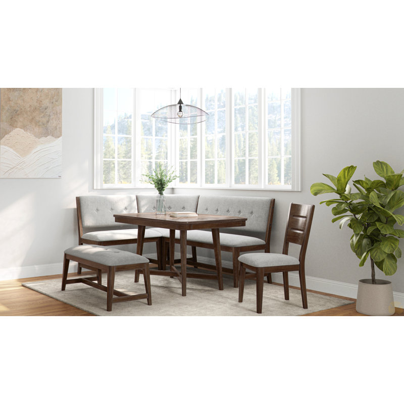 Backless Upholstered Dining Bench