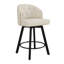 Tabouret de comptoir pivotant 26 po avec dossier et structure en métal-1874879288