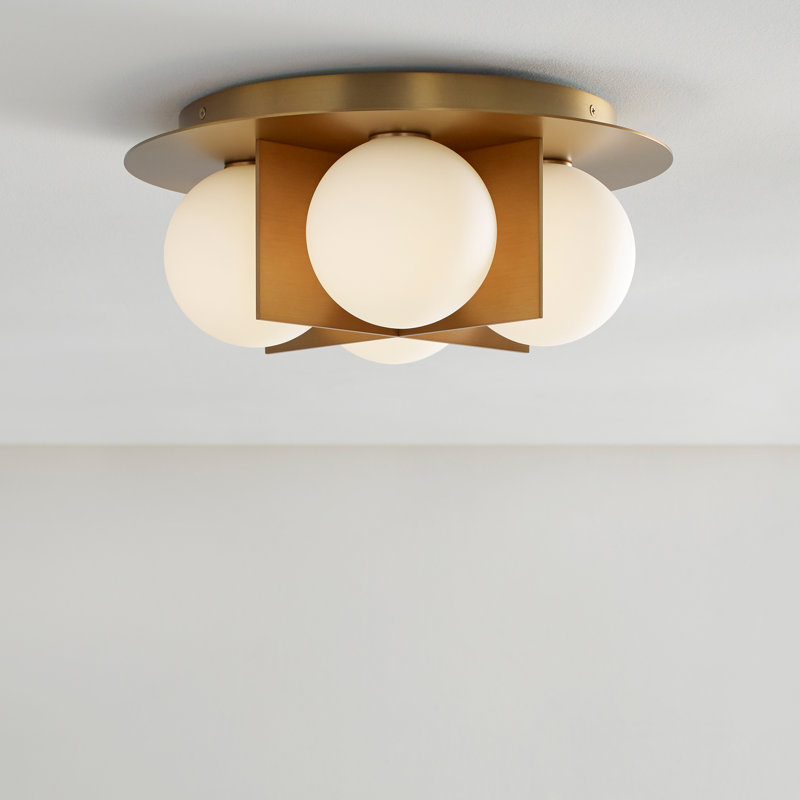 Orbel 4 - Light Flush Mount, Gold, Yes