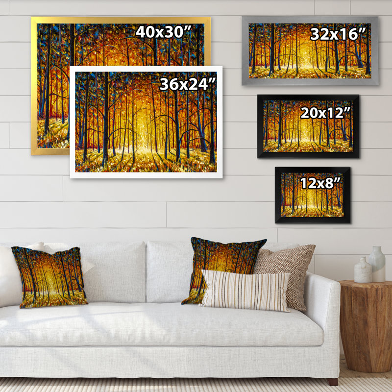 «Path To The Enchanted Forest II», reproduction encadrée sur toile, Cadre noir, H 8 po x l 12 po x P 1 po