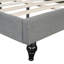 Lit de jour simple en lin en forme de L, avec pieds en bois massif, gris (ANCIEN SKU: SF000145AAE)-1438724974-1438724968